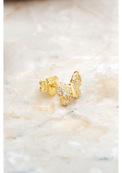 Kelebek Mini Altın Kaplama Gümüş Küpe 6932 fiyatları