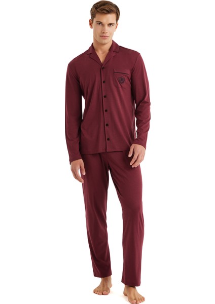 Erkek Pijama Takımı 40578 - Bordo fiyatları