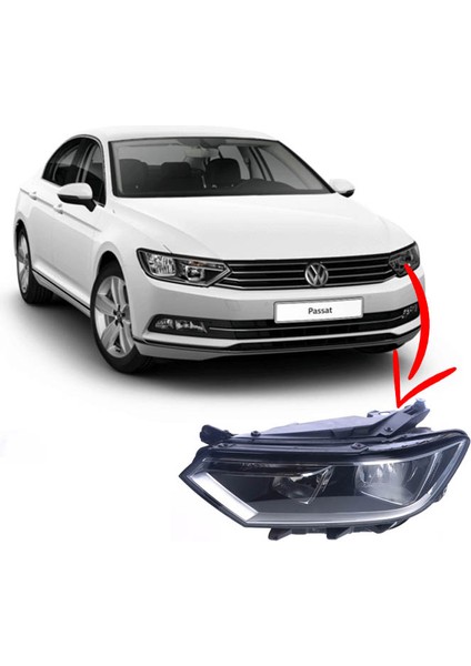 Volkswagen Passat B8 2015-2019 Far Halojen Sol Şoför Tarafı - 3G1941005C fiyatları