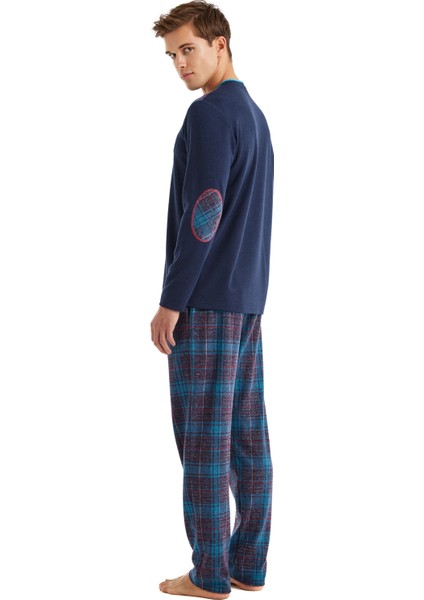 Erkek Pijama Takımı 40606 - Lacivert