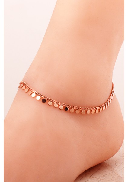 Pullu Rose Gümüş Halhal 230