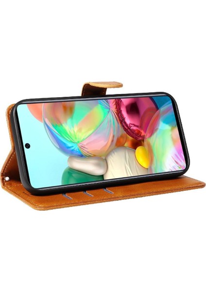 Samsung Galaxy A71 5g Için Filp Durumda Kredi Kartı ile Pu Deri Preslenmiş (Yurt Dışından) indirimleri