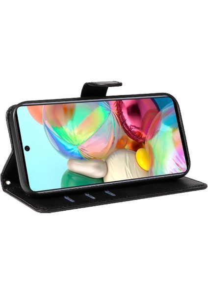 Samsung Galaxy A71 4g Için Filp Durumda Preslenmiş Pu Deri Ayrılabilir Siyah (Yurt Dışından) indirimleri
