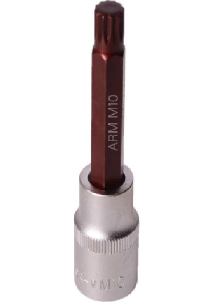 -Arm 1/2 M14 Lokmalı Spline M Lokma Bits Uzun