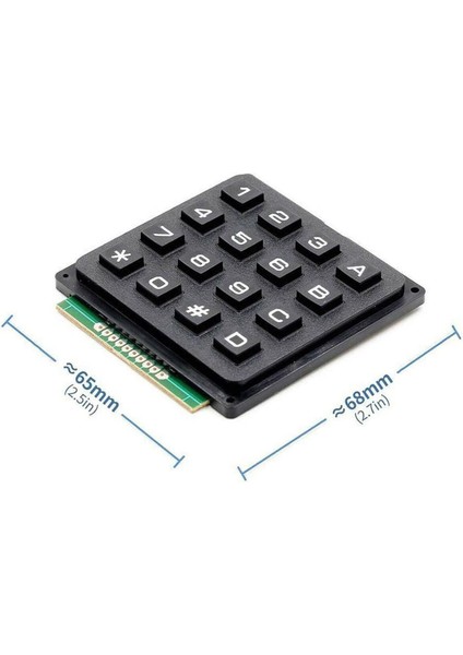 4x4 Matrix Tuş Takımı Keyboard Keypad 16 Buton Alarm Şifre