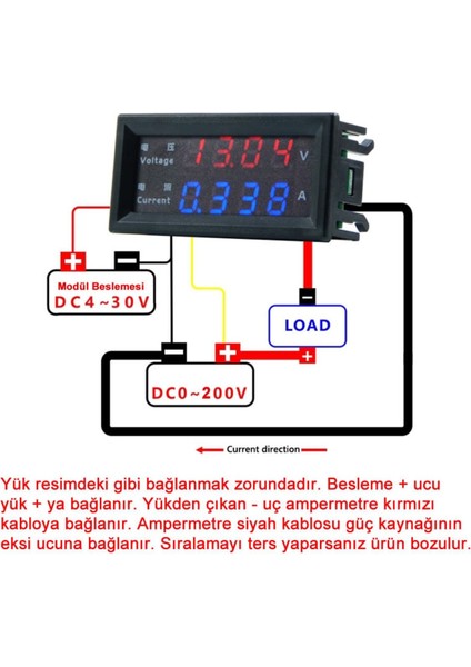 Dc 200V 10A Voltmetre M4430