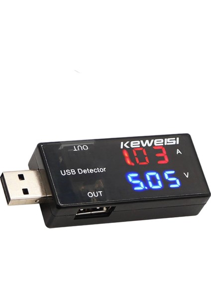 USB Voltmetre Çift Çıkışlı