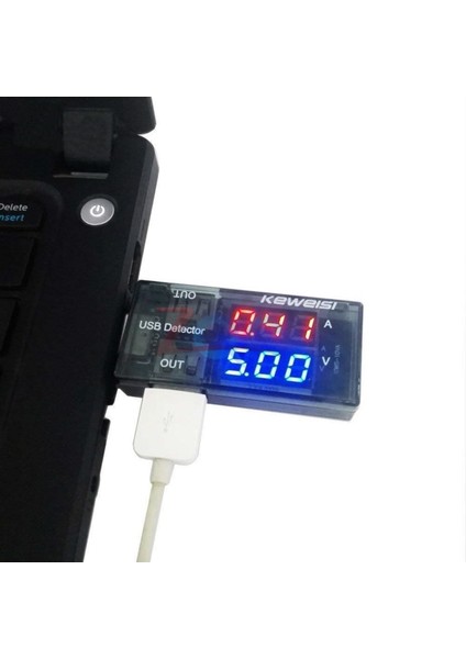 USB Voltmetre Çift Çıkışlı