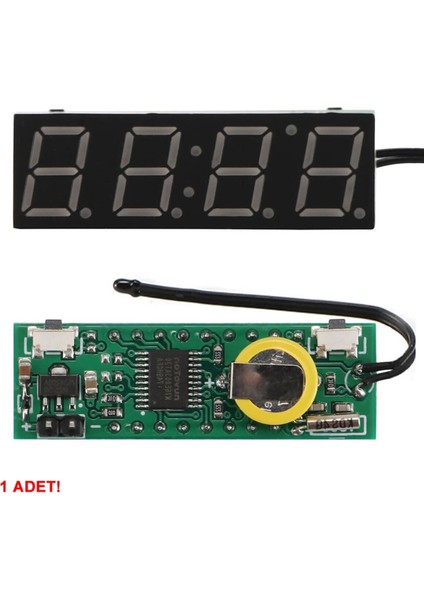 3 In 1 Voltmetre Termometre Saat