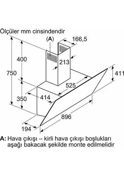 DWK97PJ60T Ankastre Davlumbaz