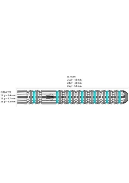 Rob Cross G2 % 90 Tungsten Sp Çelik Uçlu Dart Oku