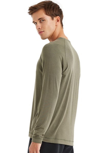 Erkek T-Shirt 40595 - Yeşil modelleri