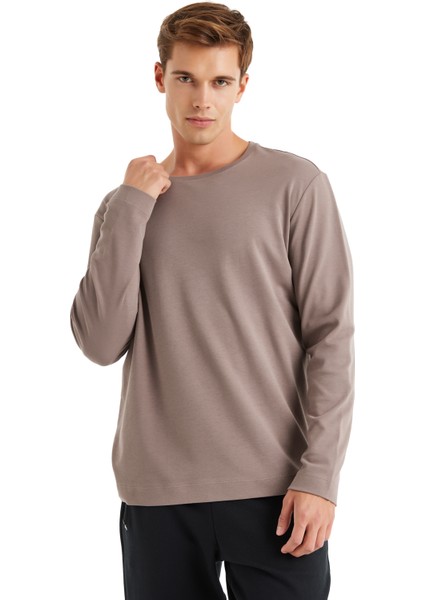 Erkek T-Shirt 40633 - Vizon