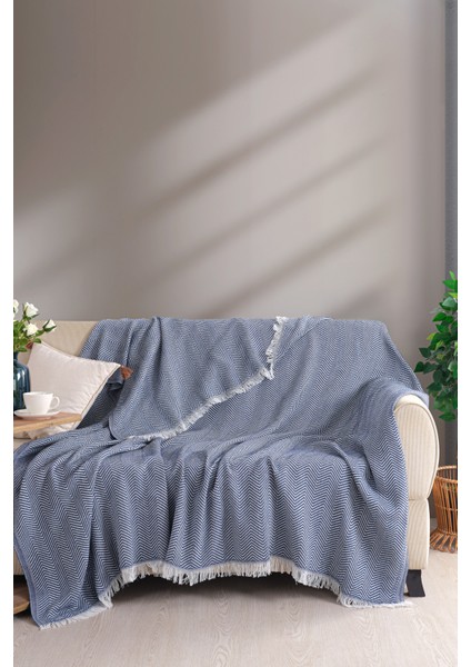 Carden Pamuklu Çift Kişilik Pike-Yatak Örtüsü 200x230 cm Lacivert fiyatları
