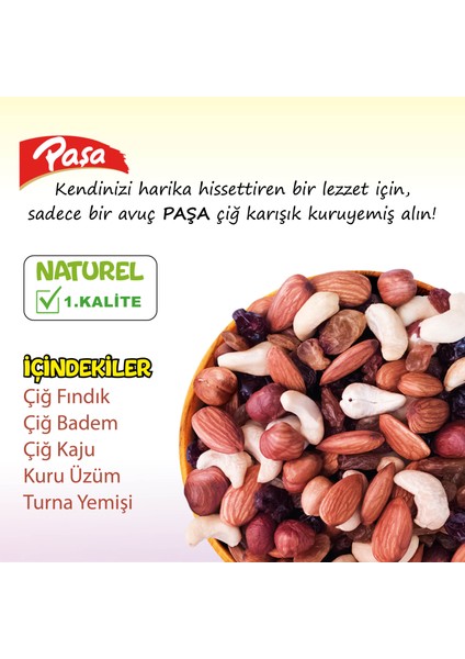 Çiğ Karışık Naturel Kuruyemiş 250 gr