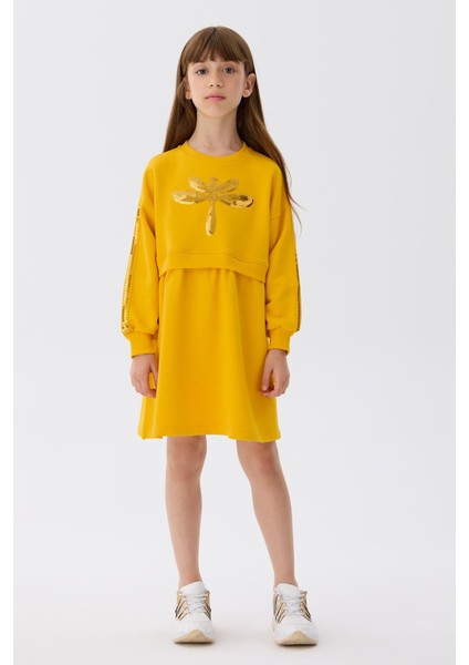 Bg Store Kız Çocuk Hardal Elbise