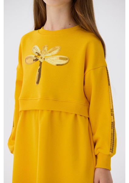 Bg Store Kız Çocuk Hardal Elbise modelleri