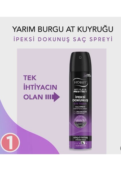 İpeksi Dokunuş Güçlü Tutuş Saç Spreyi 2 x 250 ML