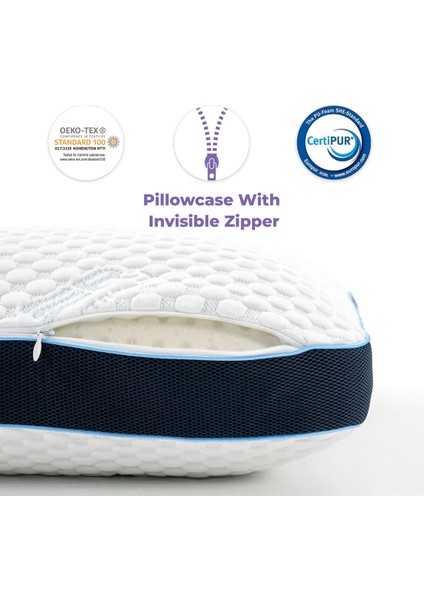 Cooler Extreme Visco Yastık, Ortopedik Orijinal Air Flow Visco Ergonomik Soğuk Klimalı Yastık fırsatları