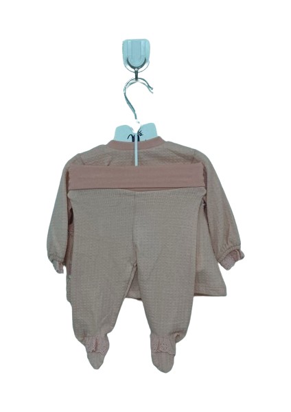5'li Kız Bebek Zıbın Set Çiçek Nakışlı 241164