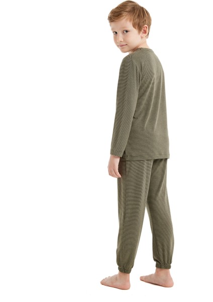 Çocuk Pijama Takımı 60514 - Yeşil