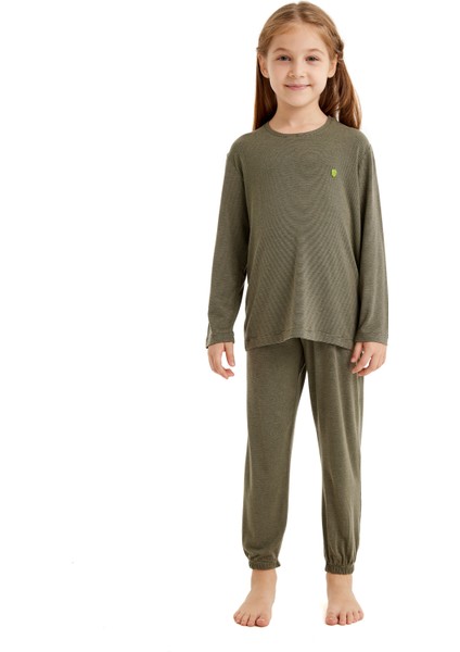 Çocuk Pijama Takımı 60514 - Yeşil