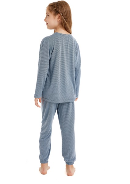 Çocuk Pijama Takımı 60514 - Mavi