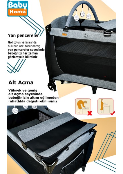 Ekonomi Paket 10 In 1 Set 1010 Travel Sistem Bebek Arabası 560 Oyun Parkı Yatak Beşik 1450 Mama Sandalyesi