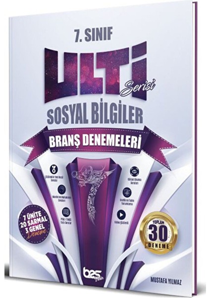 7. Sınıf Sosyal Bilgiler Ulti Serisi Denemeleri / Kolektif / Bes Yayınları / 9786052626580