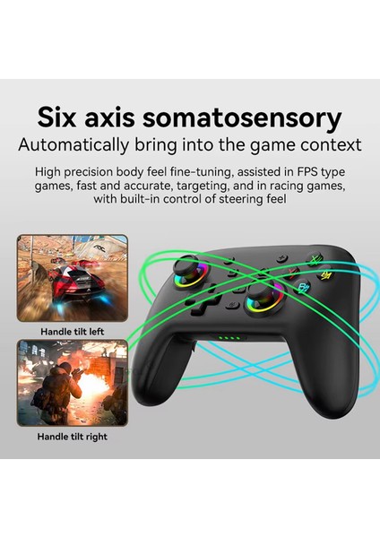 Kablosuz Denetleyicisi Için Uyumlu Gamepad Oled/ Ios Mfı/ Android Joystick