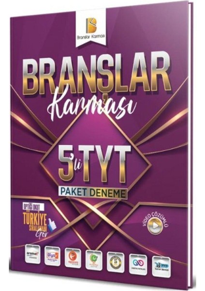 TYT Branşlar Karması 5 Li Paket Deneme Süper Fiyat Ayraç Hediyeli
