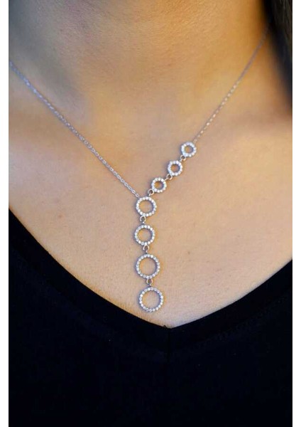 925 Ayar Zirkon Taşlı Halka Model Hayalet Kolye fırsatları
