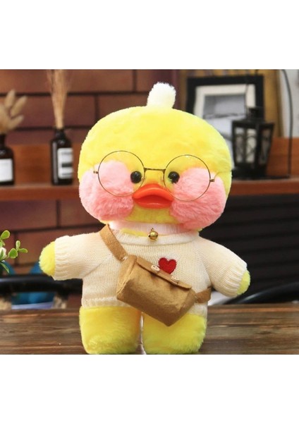 Hayır Kawaii Lalafanfan 30 cm Gözlüklü Peluş Ördek Tatlı Hediye 30 cm Hayır Türkçe 3+ Yaş Sarı fiyatları