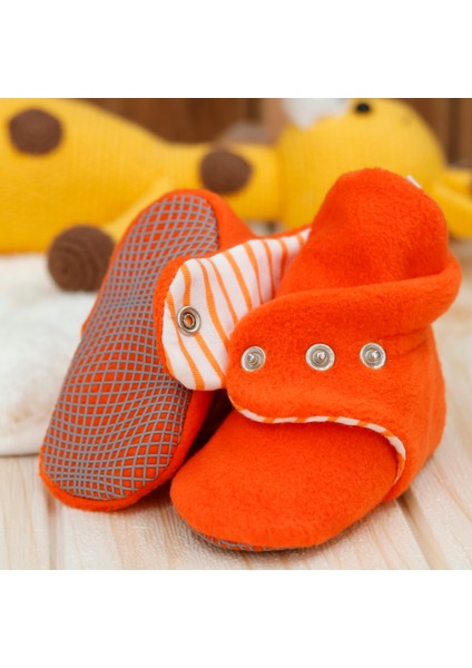 Polar Bebek Pandufu, Kaydırmaz Taban, Organik Pamuk Astarlı, İlk Adım Ev Patiği, Turuncu fiyatları