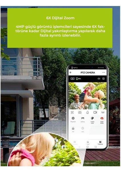 ANP-PT4015BS4G-B 4mp 3.6 mm Lens 4g/lte 15 mt Ir + 15 mt Beyaz LED Çift Yönlü Konuşma IP65 Solar Kamera