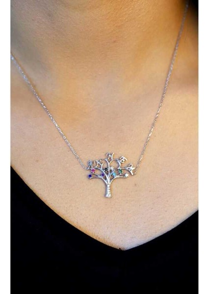 925 Ayar Zirkon Taşlı Annem Yazılı Hayat Ağacı Hayalet Kolye fırsatları