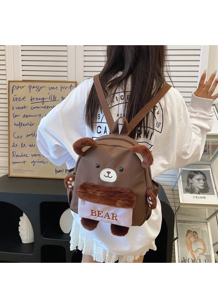 Ayı Tasarımlı Sevimli Karikatür Sırt Çantası (Yurt Dışından) modelleri