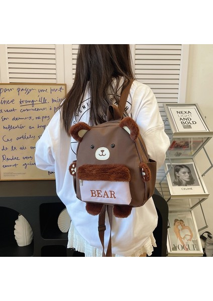 Ayı Tasarımlı Sevimli Karikatür Sırt Çantası (Yurt Dışından) fırsatları