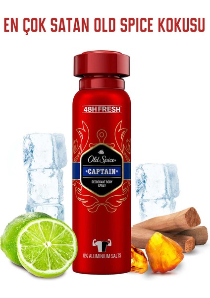 Old Spice Captain Erkek Deodorant Vücut Spreyi 150 ml