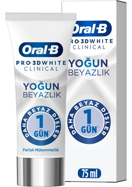 Pro 3D White Clinical Yoğun Beyazlık Parlak Mükemmellik Diş Macunu 75 Ml