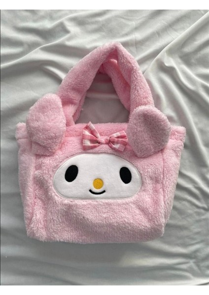 Türkçe Peluş Çanta Kuromi Kawaii Sanrio Anime Pembe Hayır 25 cm 3+ Yaş Hayır