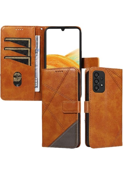 Samsung Galaxy A53 5g Deri Telefon Koruma Kılıfı ve Kart Için Flip Case (Yurt Dışından)