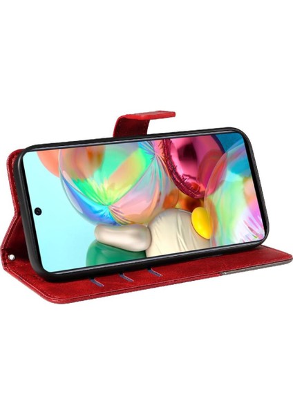 Samsung Galaxy A51 4g Deri Telefon Koruma Çantası ile Flip Case ve (Yurt Dışından) modelleri