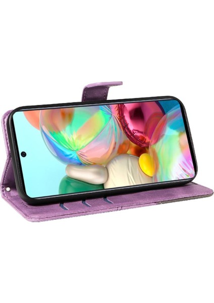 Samsung Galaxy A51 4g Deri Telefon Koruma Çantası ile Flip Case ve (Yurt Dışından) modelleri