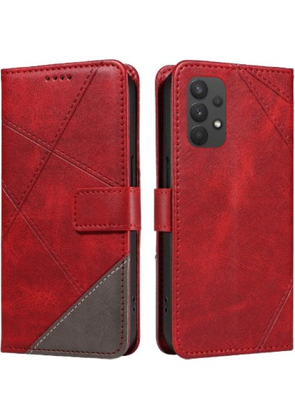 Samsung Galaxy A32 5g Deri Telefon Koruma Çantası ile Flip Case ve (Yurt Dışından)