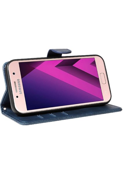 Samsung Galaxy A3 2017 Için Kredi Kartı ile Pu Deri Çanta Preslenmiş (Yurt Dışından) fırsatları