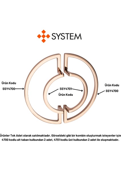 96 Mm Altın Rengi Modern Kulp Bir Adet Yarım Kulp - Ssy4701 0096 Gl fiyatları