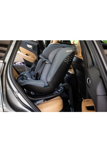 Spinel 360 Plus i-Size Dijital Göstergeli Dönebilen Yatabilen Isofix'li 0-36 kg Oto Koltuğu Authentic Black