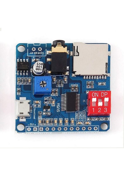 DY-SV5W Mp3 Wav Ses Çalma Modülü Class D Amfi 5W 4-8ohm Hoparlör Uyumlu