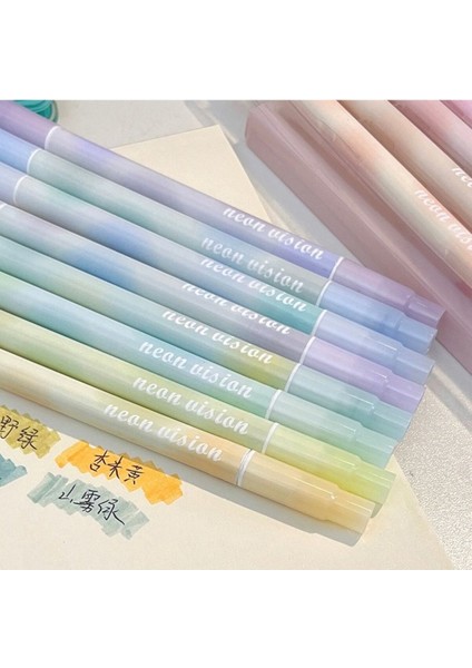 Turuncu Neon Vision Pastel Fosforlu Kalem 12’li Set